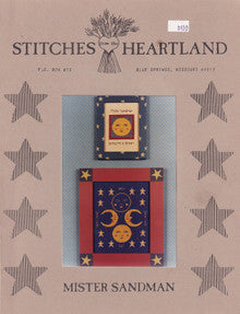 Mister Sandman is a cross stitch  chart by Stitches from the Heartland.  it is of the moon.
