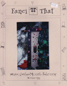 Cross stitch chart of Hat of the month by Fanci That.