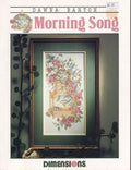 Morning Song is a cross stich chart by Dimensions.  It is of a bird in a birdcage with flowers.