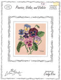Panies, Violas, and Violets Design No. 56