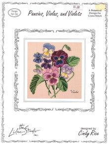 Panies, Violas, and Violets Design No. 56