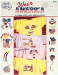 Wear America  in cross stitch with waste canvas