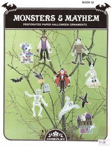 Monsters & Mayhem Perforated Paper Halloween Ornaments
