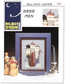 Winter, Christmas , Cross stitch pattern called BRRR Men.