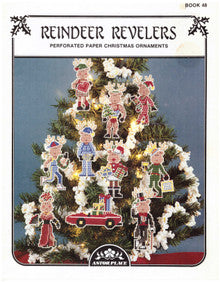 Reindeer Revelers Perforated Paper Christmas Ornaments