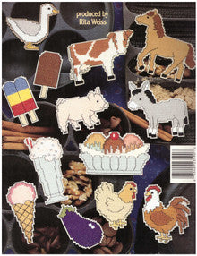 Kitchen Magnets on Perforated Paper