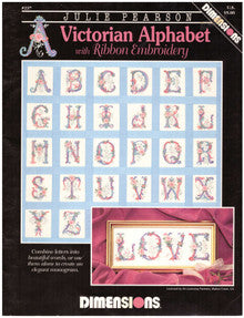 Victorian Alphabet with Ribbon Embroidery