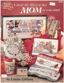 Count the Ways to Say MOM in cross stitch