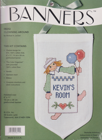 Clowning around Cross stitch Kit  Banner by Michael A LeClair # 08252