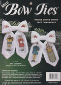 The Carolers By Nancy A Bombard   Mini Bow Ties  Unique  Cross Stitch Tree Ornaments  It is a Kit.