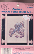 Parasol -  Antique Wooden Scroll Frame  Cross Stitch Kit CSK-86