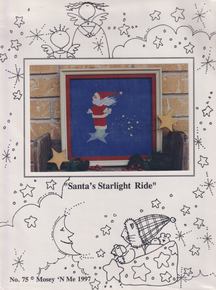 "Santa's Starlight Ride" - Cross stitch chart by Mosey N Me