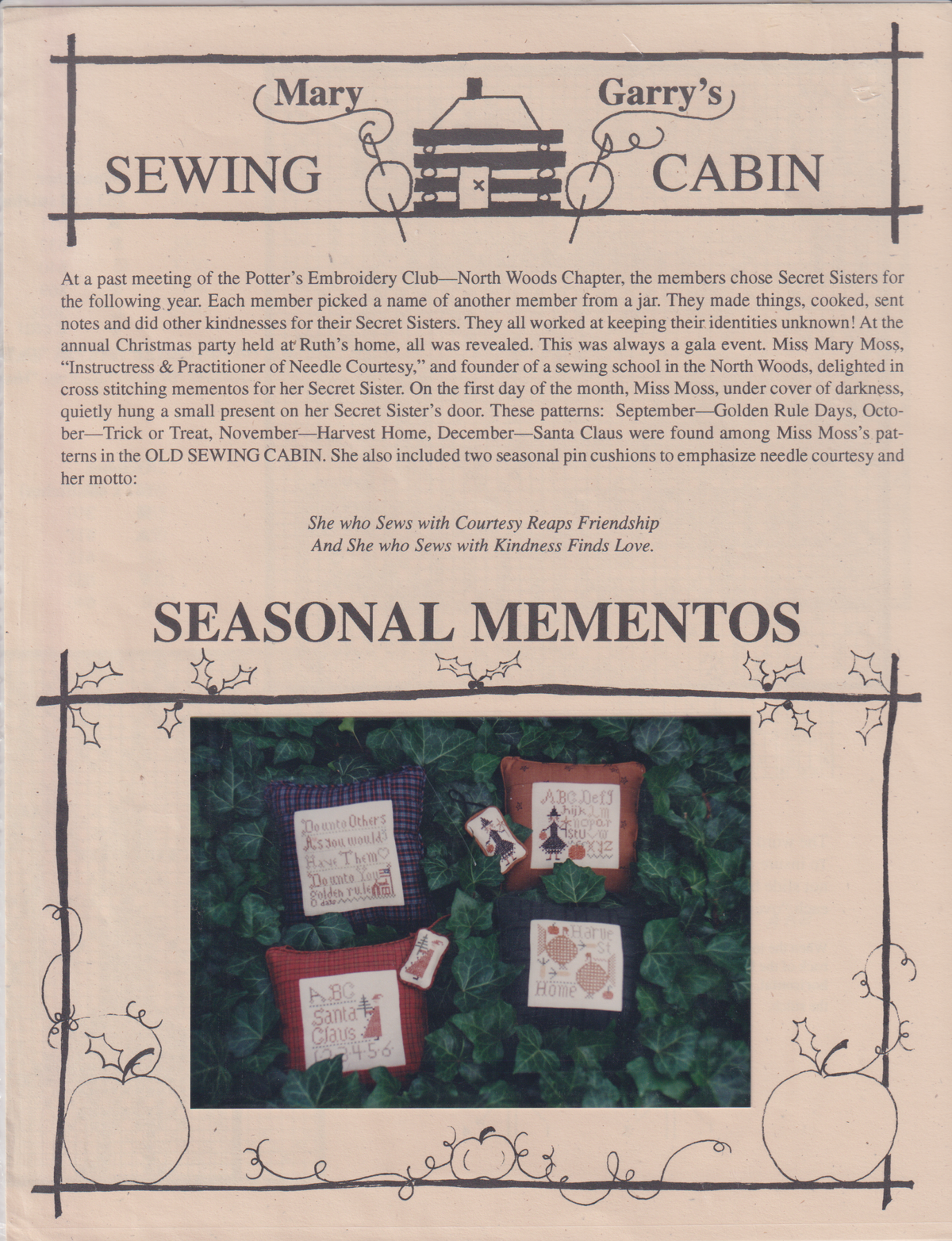 Seasonal Mementos