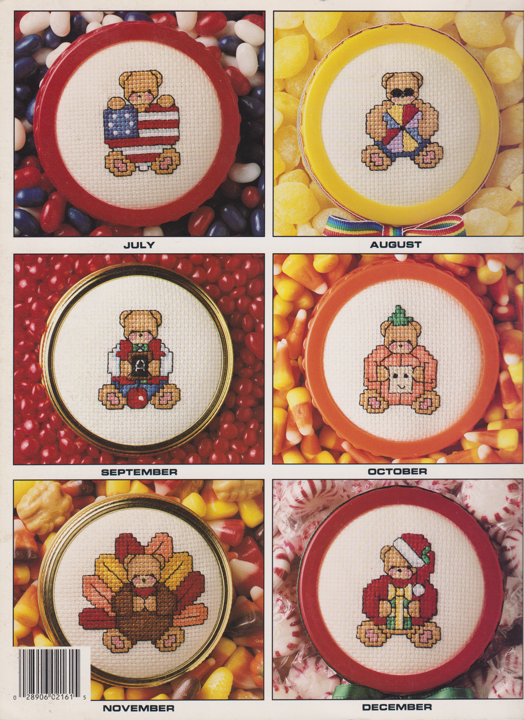 Jar Lids Calendar Bears